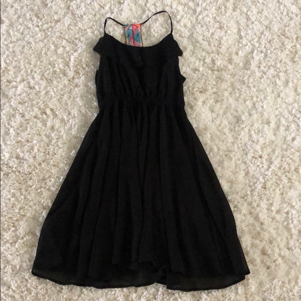 Black mini dress
